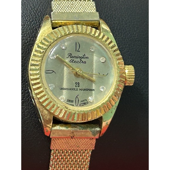 Vintage Remington Electra 23 Ladies Unbreakable Mainspring Watch 8 Diamond Chips main image 13